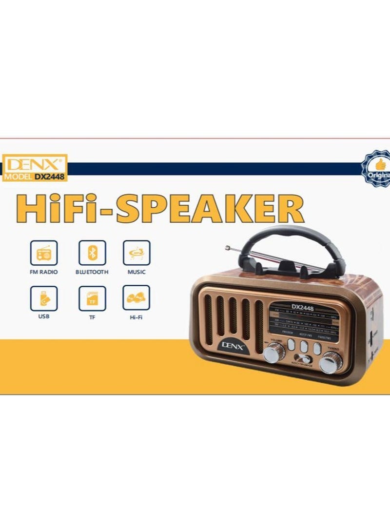 Denx HI-FI RADIO FM/AM/ 3 BAND RADIO USB/TF/BT PLAYER  - Image 2