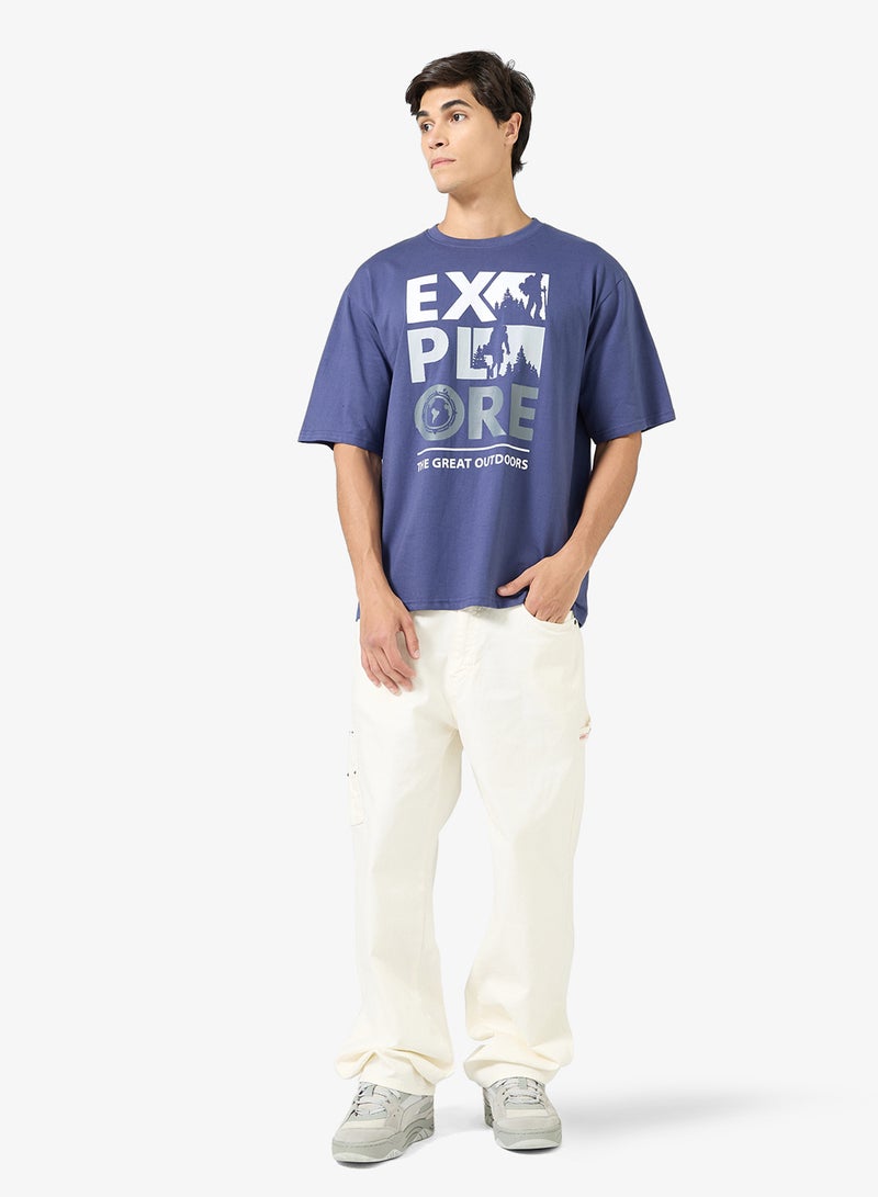 Seventy Five Graphic Print Oversized T-Shirt - Image 4