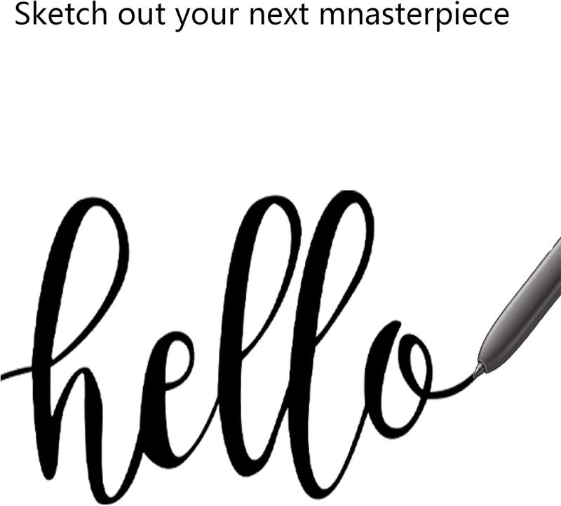 كاوشونغ قلم استبدال Galaxy S24 Ultra Stylus Pen لـ Samsung Galaxy S24 Ultra S Pen، طرف دقيق 0.7 مم للدقة، الإصدار الأمريكي مع جزء إصلاح الإبرة (أصفر ذهبي) - Image 5