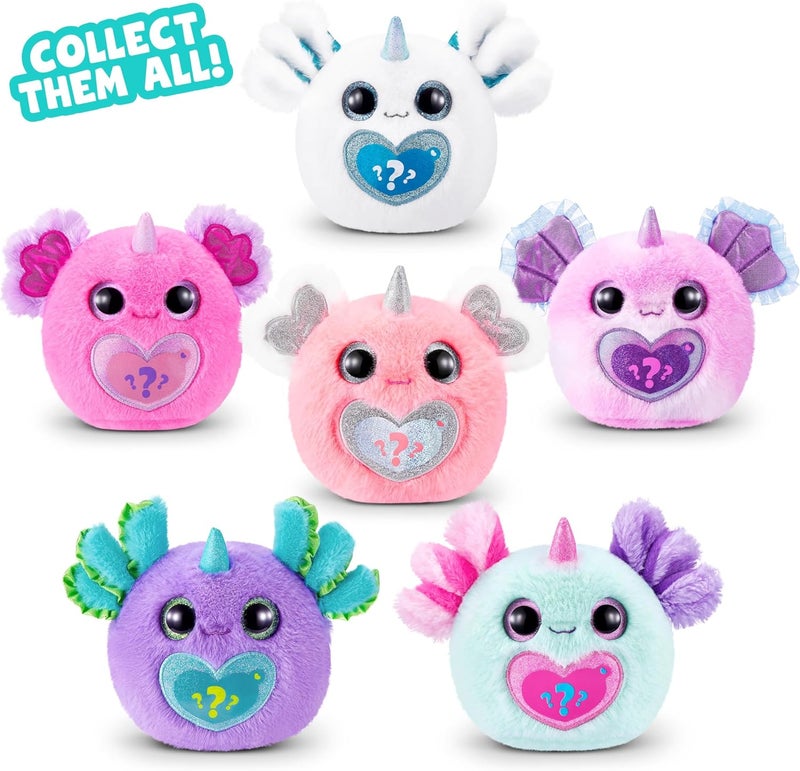 راينبوكورنز لعبة Rainbocorns Axolotlcorn Surprise Plush مع Baby Boo-Boocorn و10 مفاجآت ممتعة، لعبة بيضة ناعمة قابلة للفقس مع قلب سحري وإكسسوارات - اجمع جميع شخصيات Axolotl الستة - Image 3