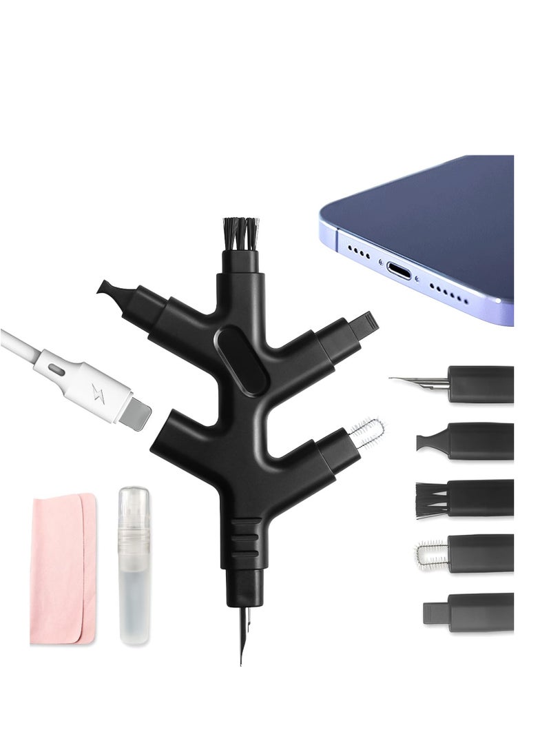 Excefore Multi Function Cleaning Repair Kit, Charge Port Cleaning Tool and Restore Tool, Suitable for Phone Charging Port & Speaker, Charger Cables, Headphones, Watch, iPhone, iPad, Camera  - Image 1