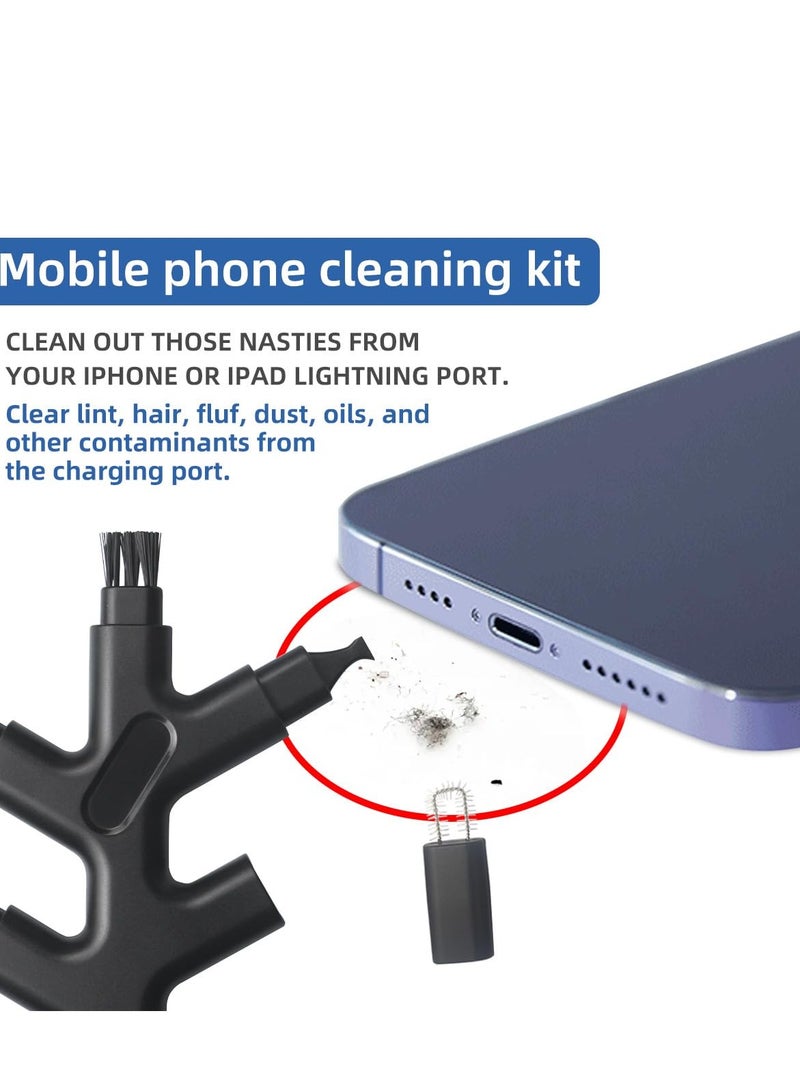 Excefore Multi Function Cleaning Repair Kit, Charge Port Cleaning Tool and Restore Tool, Suitable for Phone Charging Port & Speaker, Charger Cables, Headphones, Watch, iPhone, iPad, Camera  - Image 2