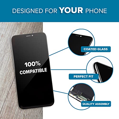 Ace Tech Cellular LCD Screen Replacement Compatible with iPhone 11 Pro 5.8 inch (Model A2160, A2217, A2215) 3D Touch Screen Display Digitizer Frame Assembly Repair Kit with Repair Tools - Image 3