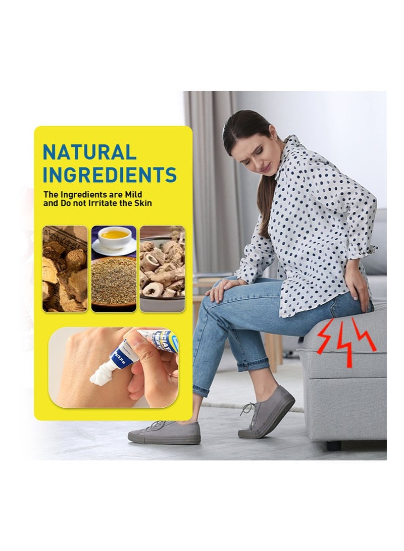 سوميفون كريم لتخفيف آلام العصب الوركي، قطعتين، يهدئ من الانزعاج الناتج عن الجلوس لفترات طويلة، تخفيف فعال لآلام العصب الوركي (20 جم + 20 جم)) - Image 4