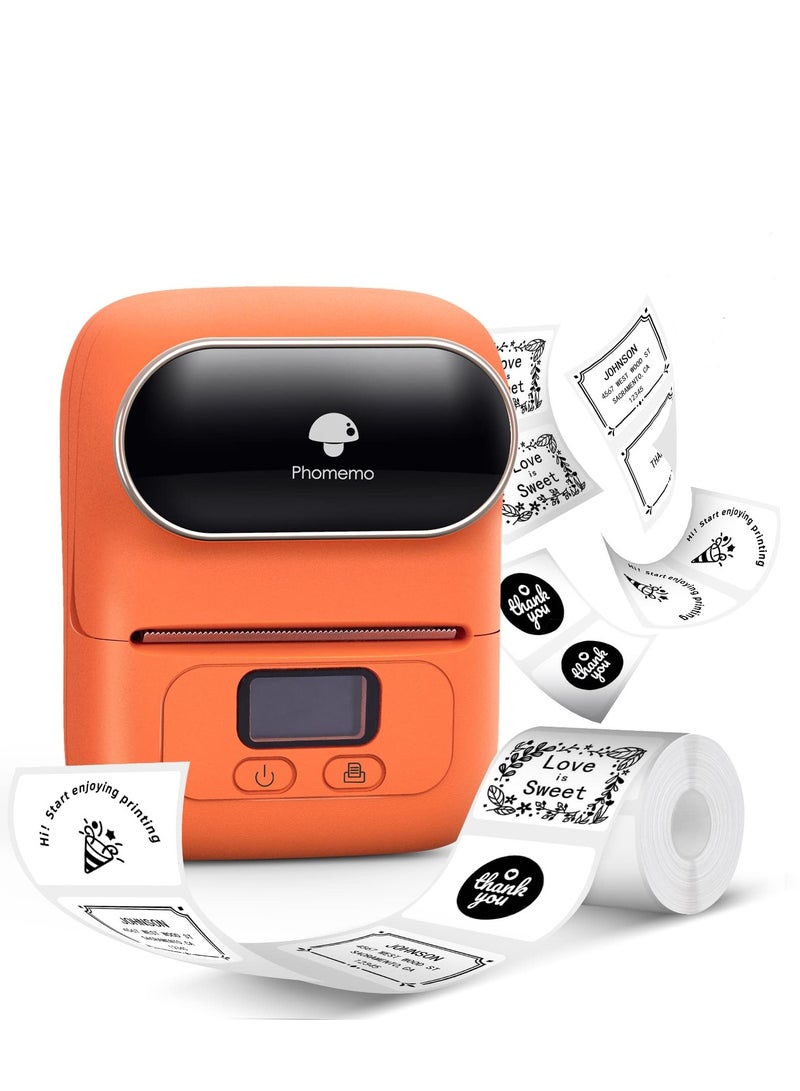 phomemo M110 Label Maker Portable Bluetooth Thermal Label Printer Maker For Clothing Jewelry Retail Barcode And More Compatible With Android & IOS System  - Image 3