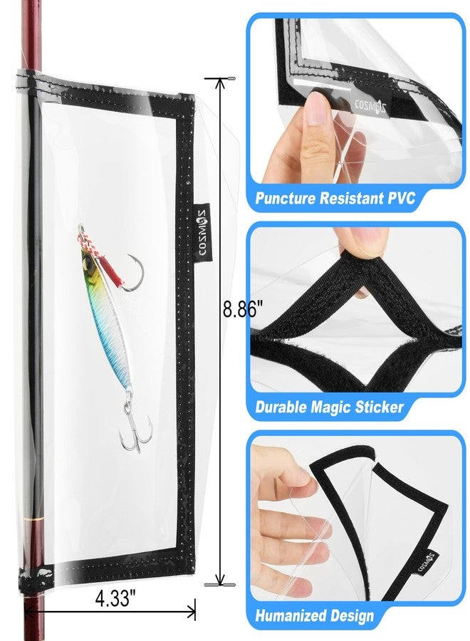 سي ام عبوة من 3 أغطية لطُعم الصيد، أغطية لخطافات الصيد، تخزين الطُعم لحماية خطافات الصيد الحادة (حجم كبير) - Image 2