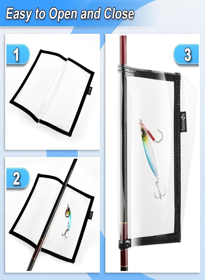 سي ام عبوة من 3 أغطية لطُعم الصيد، أغطية لخطافات الصيد، تخزين الطُعم لحماية خطافات الصيد الحادة (حجم كبير) - Image 3