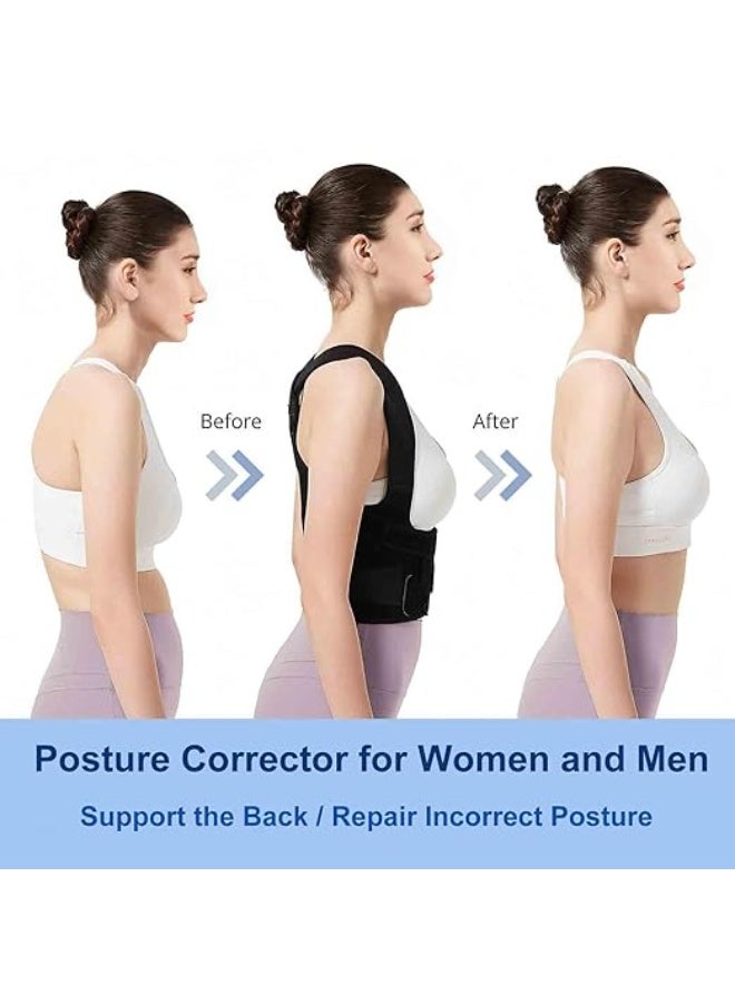 Posture Corrector for Women & Men – Upgraded Adjustable Back Brace for Upper & Lower Back Pain Relief, Shoulder Straightener, Spine & Thoracic Support (S 26"-34") - Image 4
