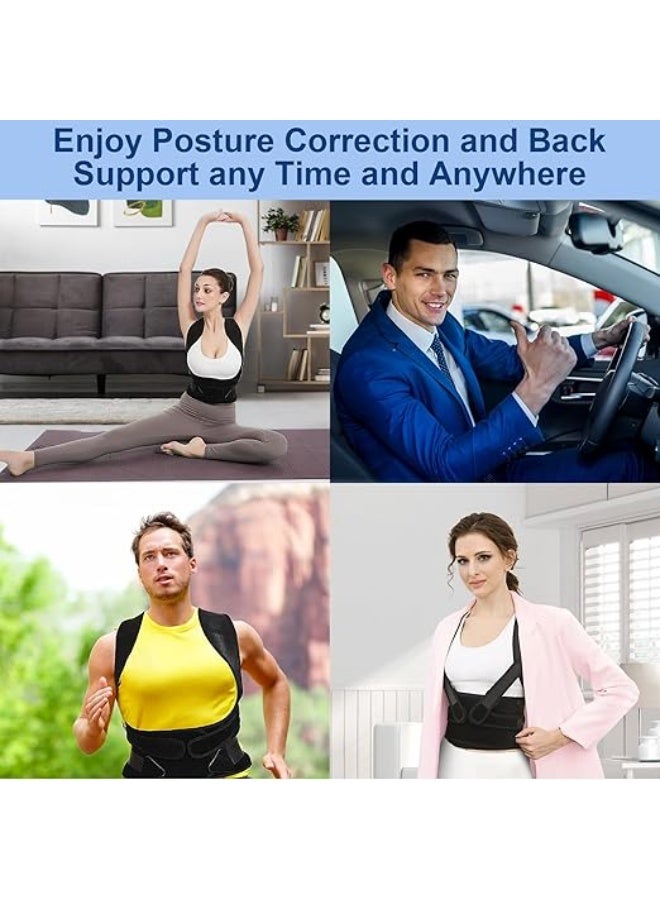 Posture Corrector for Women & Men – Upgraded Adjustable Back Brace for Upper & Lower Back Pain Relief, Shoulder Straightener, Spine & Thoracic Support (S 26"-34") - Image 2