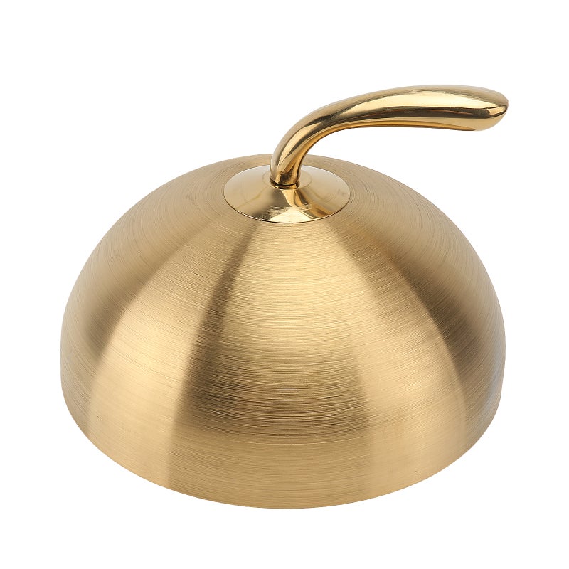 1PC Stainless Steel Steak Cover Western Food Supply Shape Cover (Golden) - Image 1