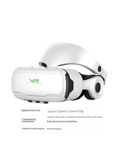 ماركة غير محددة نظارات الواقع الافتراضي G02EF HD VR مرآة سحرية بالجملة عبر الحدود للهواتف المحمولة ثلاثية الأبعاد نظارات الواقع الافتراضي الذكية - اللون: إصدار فاخر من الجيل الرابع +052 جهاز تحكم عن بعد باللون الأسود  - Image 2