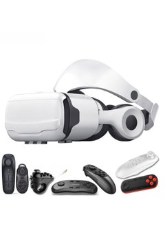 ماركة غير محددة نظارات الواقع الافتراضي G02EF HD VR مرآة سحرية بالجملة عبر الحدود للهواتف المحمولة ثلاثية الأبعاد نظارات الواقع الافتراضي الذكية - اللون: إصدار فاخر من الجيل الرابع +052 جهاز تحكم عن بعد باللون الأسود  - Image 1