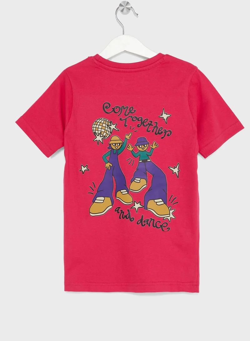 بنياتا Boys Front And Back  Printed T-Shirt