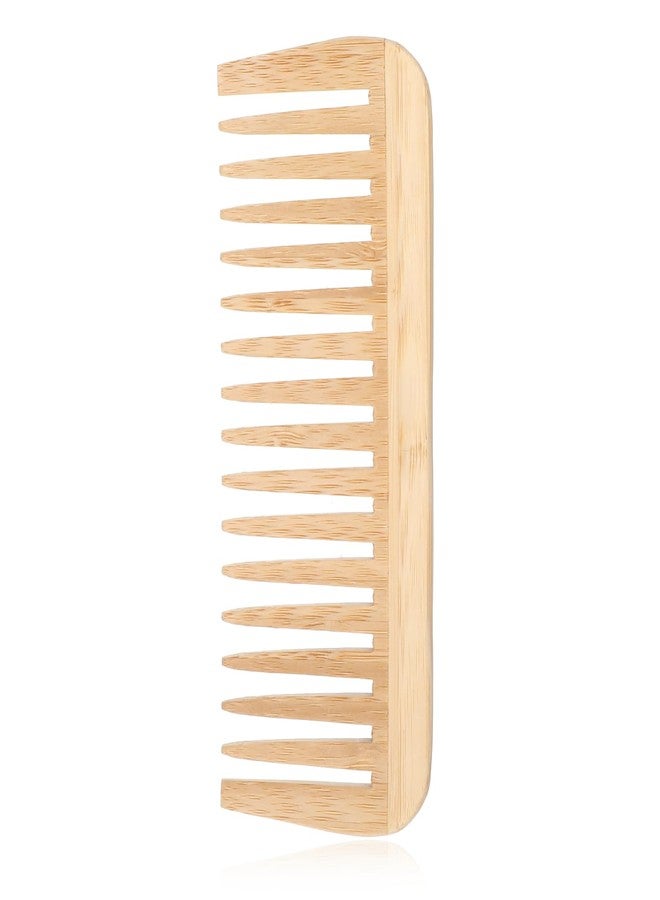 Hariendny Bamboo Wide Tooth Comb, Large Hair Detangling Comb, Natural wooden combs for Hair, Beard, Mustache, Travel-Friendly, Hand Polished, No Handle Design - Image 1