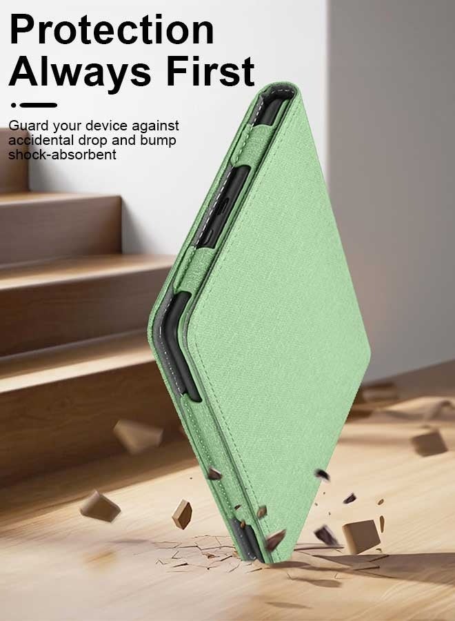 Tersely Slimshell Case Cover for 6" Kindle 11th Generation 2024/2022, Smart Shell Cover with Stand Function and Auto Sleep/Wake - Pink (Light Green) - Image 5
