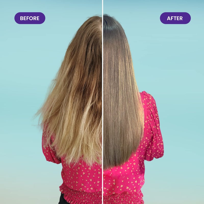 Agilise أجيليس - جل تصفيف الشعر الأزرق أونيكا - مكواة شعر بلون أشقر - علاج كيراتين مع زيت أوجون وزهري - نباتي - بدون أصفر - 33.8 أونصة سائلة/1 لتر - Image 4