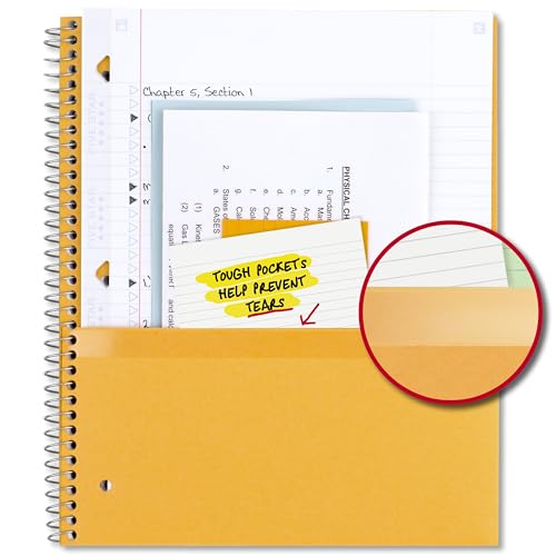 Five Star Spiral Notebook + Study App, 5 Subject, College Ruled Paper, 8-1/2" x 11", 200 Sheets, Fights Ink Bleed, Water Resistant Cover, Amethyst Purple (38748) - Image 5