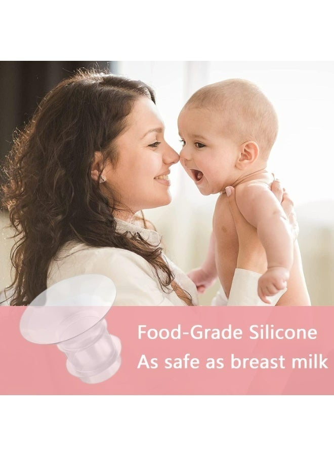 13 Pack Breast Pump Inserts Include Silicone Diaphragm&Duckbill Valve, Flange Sizing Kit (13mm, 15mm, 17mm, 19mm, 21mm) with Nipple Ruler, BPA Free Silicone Flange Insert Compatible with Momcozy S12 Pro S9 Pro Spectra S1 S2, Flange Size Converter to Reduce 24mm Shield, Pumping Essentials for Nursing Moms Clear - Image 5