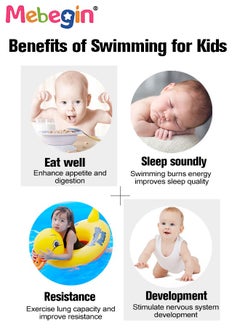 MEBEGIN Duck Shape Inflatable Pool Float, Cartoon Swimming Ring for Kids, Swimming Pool Flotage Lounge Toy, Made of High-quality PVC Material, Easy to Carry and Store, Great Playmate in Summer  - Image 5