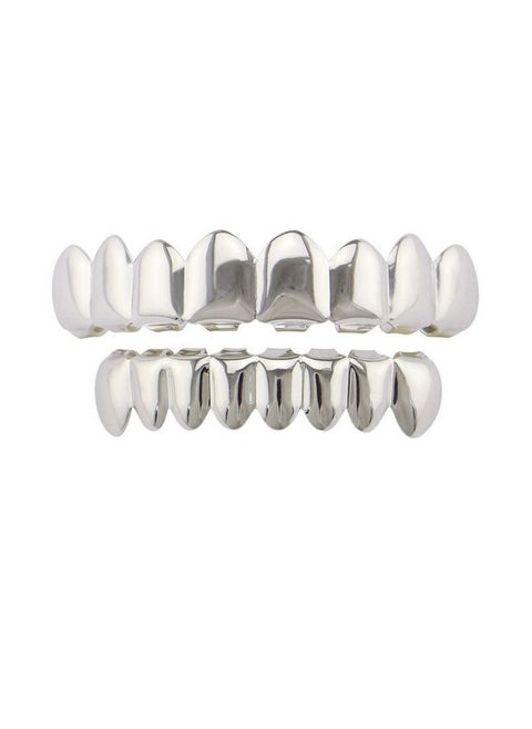 Top And Bottom False Teeth Grill Set