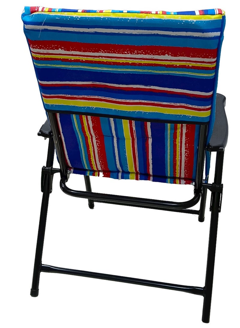 GO2CAMPS كرسي تخييم قابل للطي مع وسادة / كرسي شاطئ / كرسي حديقة / كرسي صيد / كرسي نزهة - Image 2