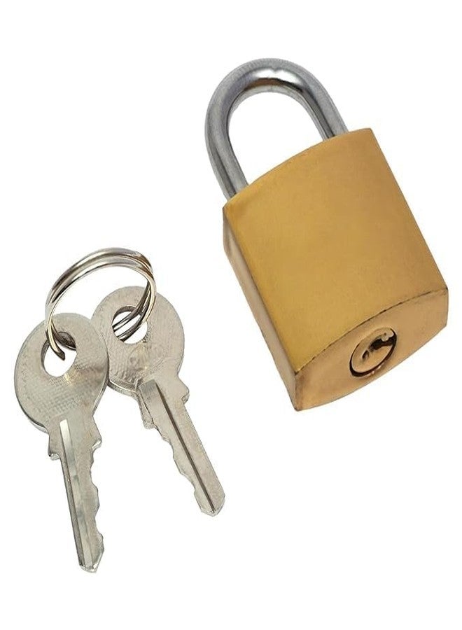 SVDK Pressing Lock 2 Keys Hard Steel Padlock - 25mm Heavy-Duty Lock for School, Gym, Employee Locker, Toolbox, Cabinet, Fence & Storage Security (Pack of 4) - Image 4