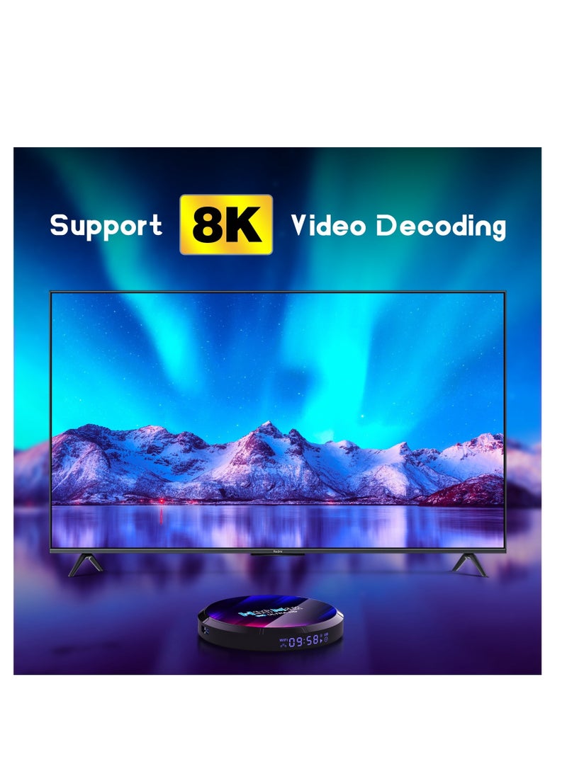 AMBERJACK - H96 Max 8K Ultra HD Smart TV Box Android 13.0 Media Player with Remote Control, RK3528 Quad-Core, 4GB+64GB - Image 1