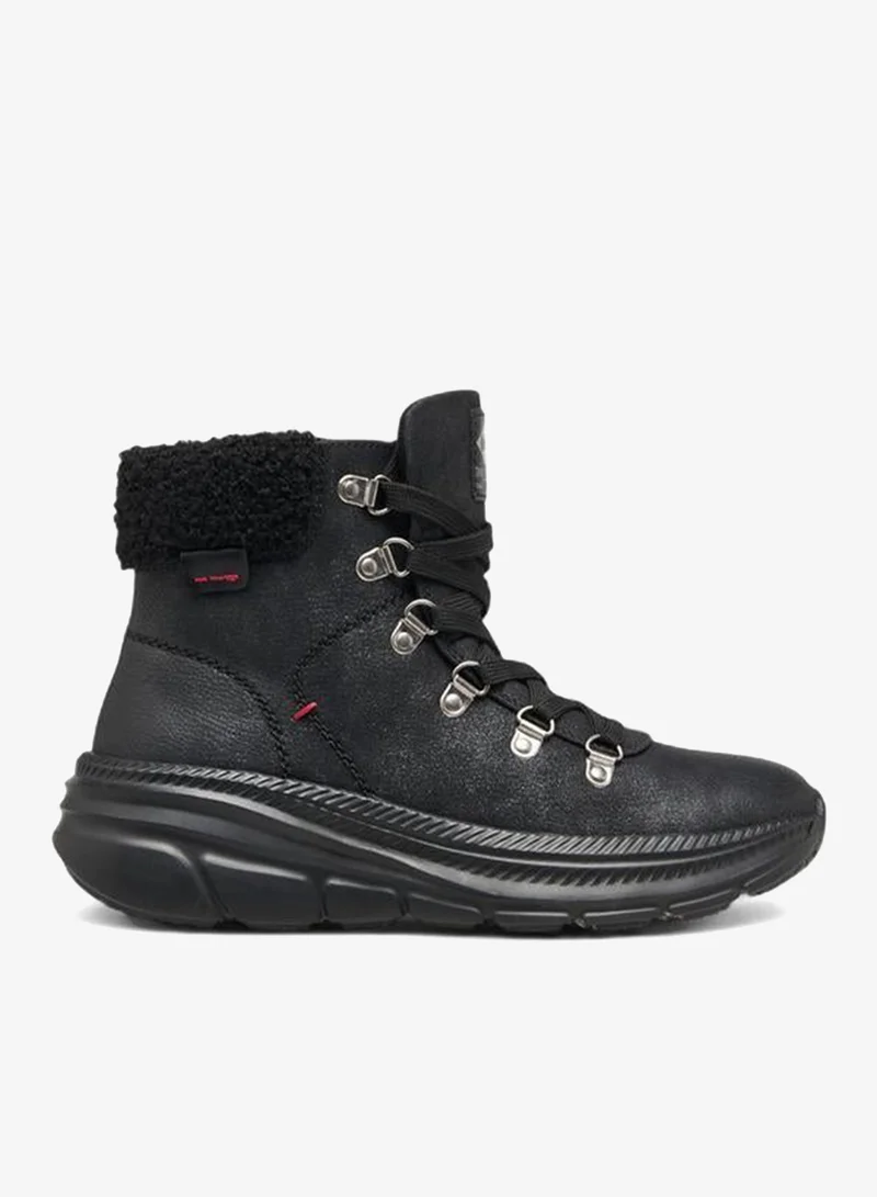 Lee Cooper Women's Solid Ankle Boots with Lace-Up Closure