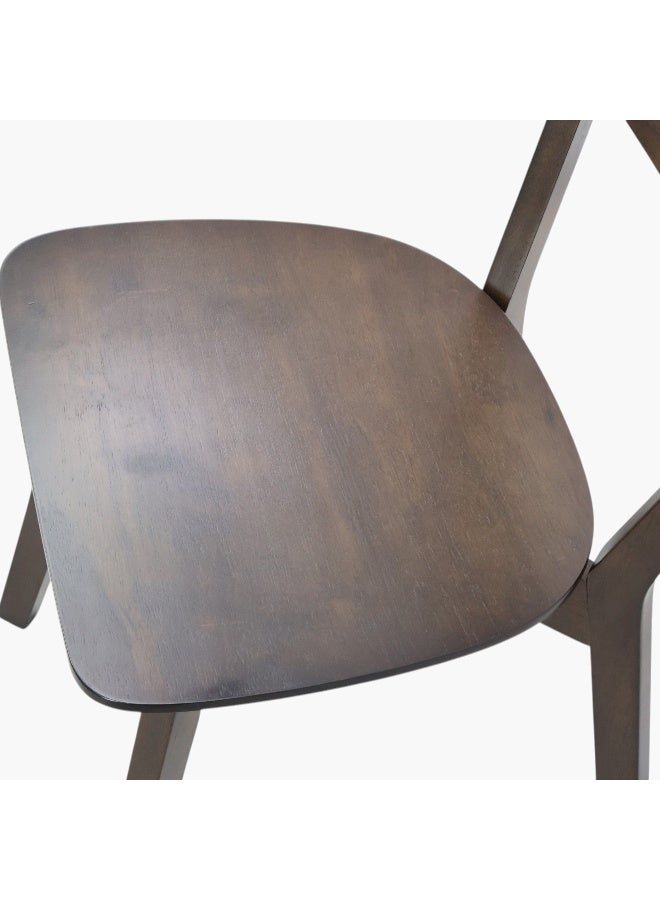 Home Box Scandi Luma Dining Chair - Dark Brown - Image 4