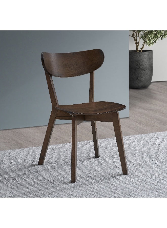 Home Box Scandi Luma Dining Chair - Dark Brown - Image 1