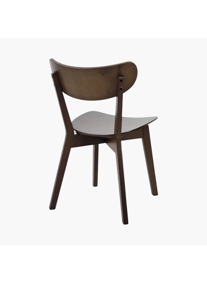 Home Box Scandi Luma Dining Chair - Dark Brown - Image 3
