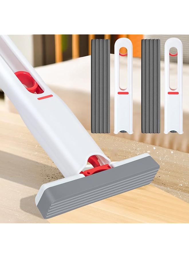 promass Desktop Mini Mop, Portable Self-Squeeze Cleaner, Hand Wash-Free Strong Absorbent Cleaning Sponge for Table Bathroom Kitchens Tile Stovetops Glass Car Narrow Space - Image 1