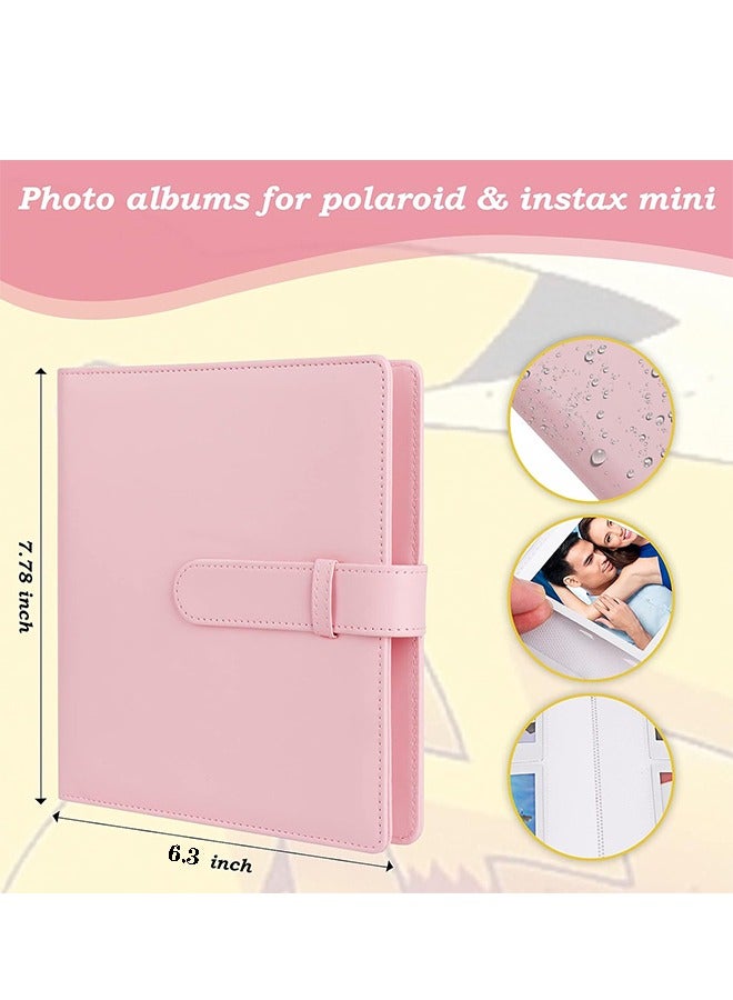 Hihonor 256 Pockets Photo Album for Fujifilm Instax Mini LiPlay 12 11 9 8 40 Evo 7S Camera/Link Printer, 2x3 Picture book for Polaroid Snap Touch PIC-300 Z2300 Mint Zip Instant Camera Printe (Pink) - Image 3