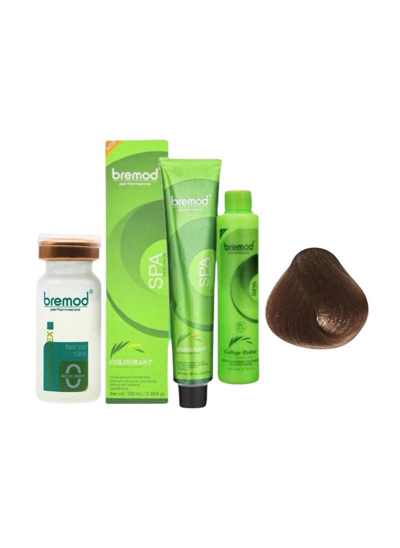 BREMOD hair color honey tea brown bremod with oxi 9.01 super flex