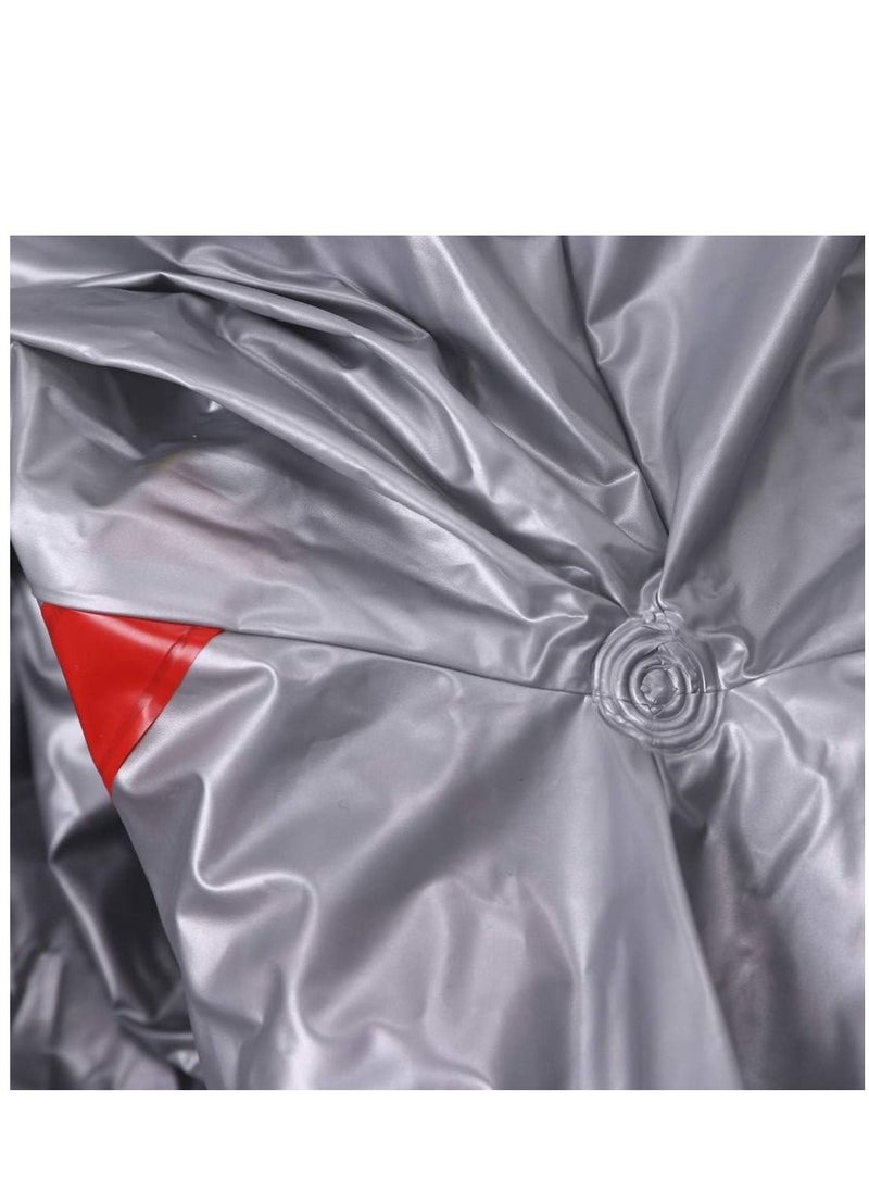 AS SEEN ON TV - PVC Body Slimming Sauna Suit For Unisex, Silver - Image 1