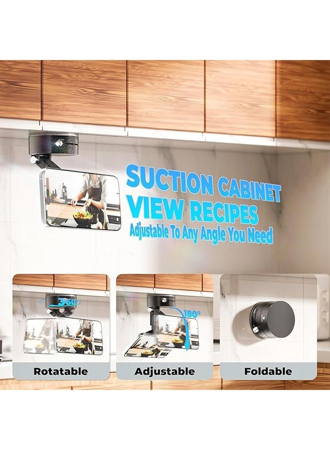 كأس شفط مغناطيسي تفريغ حامل هاتف السيارة، 360° قابل للطي والطي حامل هاتف، استخدام حر اليدين، متوافق مع ماغ آمن جبل السيارة - Image 4