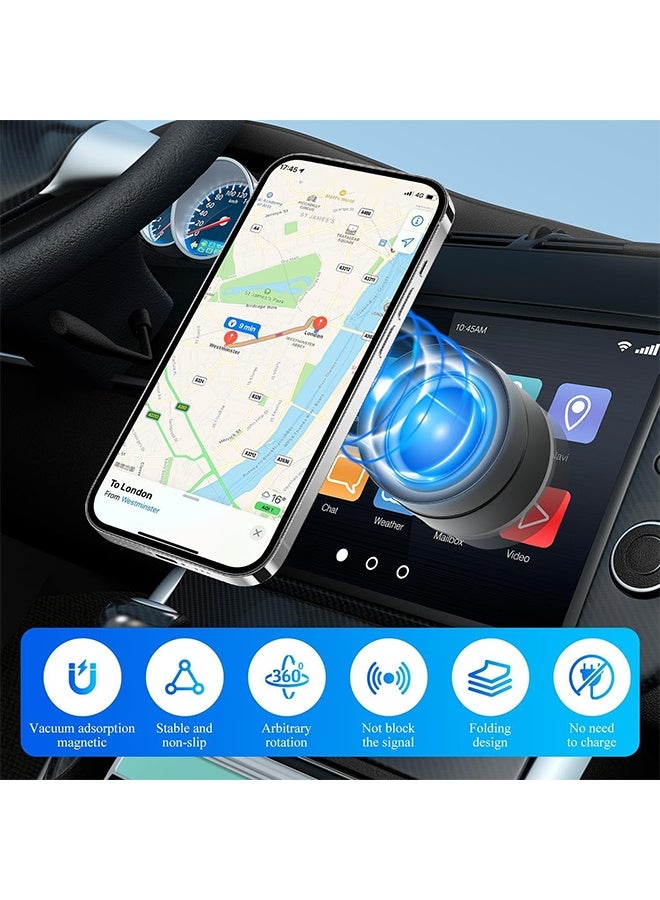 كأس شفط مغناطيسي تفريغ حامل هاتف السيارة، 360° قابل للطي والطي حامل هاتف، استخدام حر اليدين، متوافق مع ماغ آمن جبل السيارة - Image 5