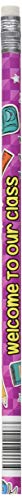 Moon Products Wood Pencils, Welcome To Our Class, No.2, Assorted (MPD2117B),Pack of 12 - Image 1