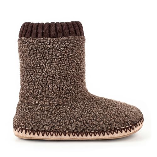Cozylook Men's Boot Slippers Warm Fuzzy Slippers for Men Indoor Soft Sole Non Slip Size 8-9 - Image 1