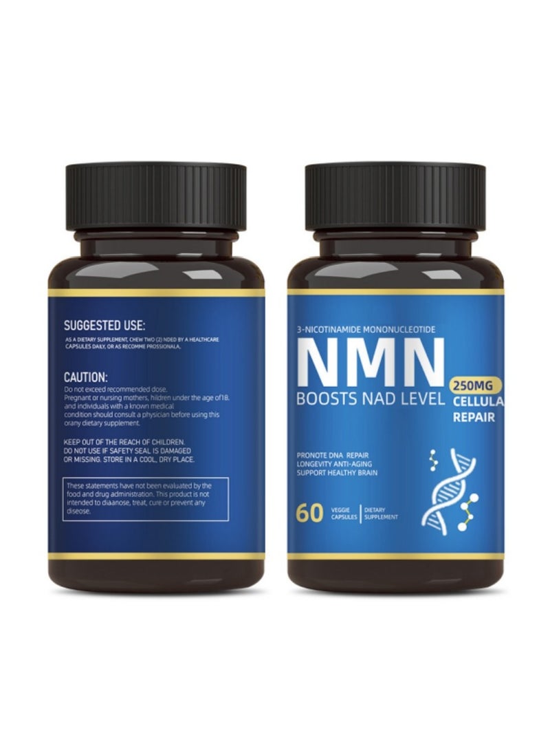مااك10 فورميولاز ليبوسومال NMNH (أحادي نوكليوتيد ثنائي هيدرونيكوتيناميد) - بديل ممتاز لـ NMN، معزز عالي النقاء لـ NAD+ لمكافحة الشيخوخة، وتعزيز طاقة الخلايا، والتركيز الذهني، ودعم الإدراك - 60 كبسولة (250 ملغ لكل كبسولة) - Image 4
