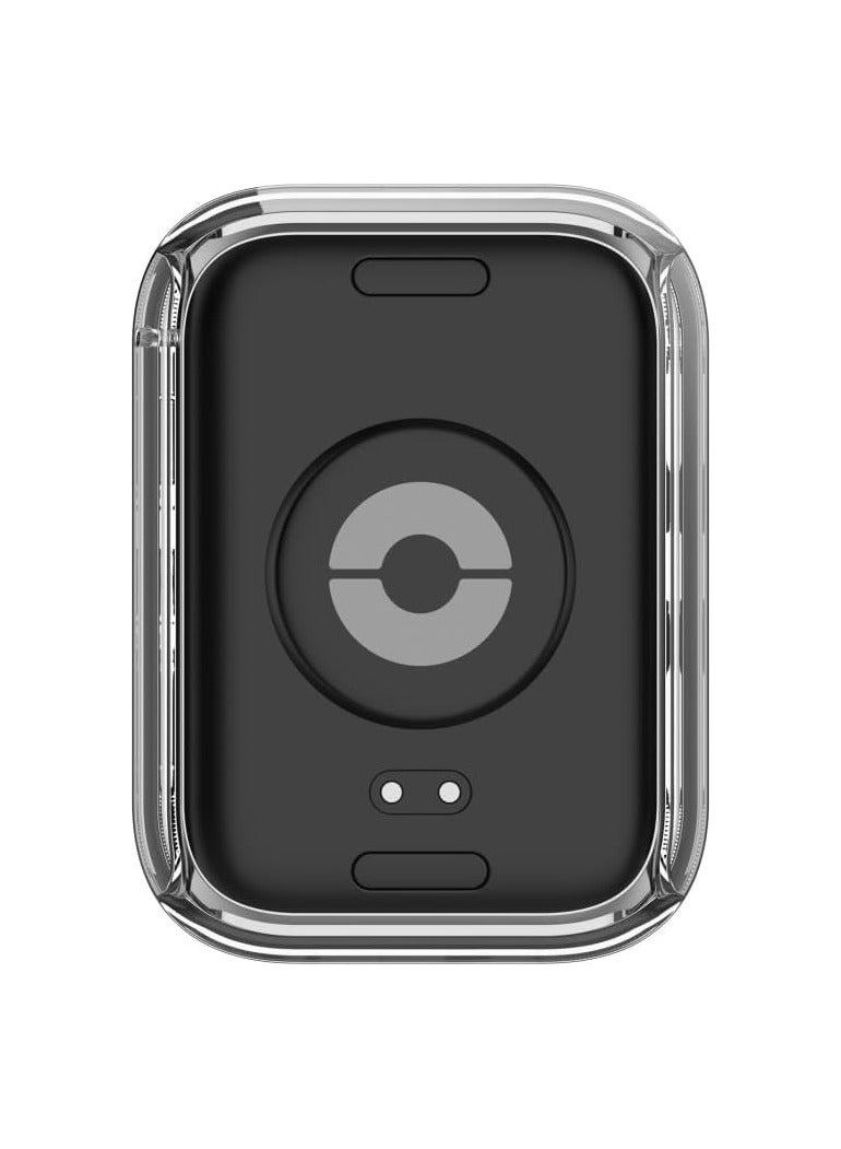 PC Full Coverage Protective Watch Case Cover Tempered Glass Screen Protector Compatible with Xiaomi Smart Band 9 Pro/8 Pro PC (Clear) - Image 2