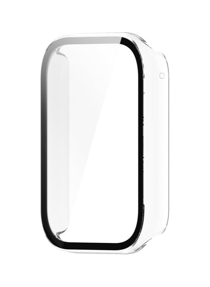 PC Full Coverage Protective Watch Case Cover Tempered Glass Screen Protector Compatible with Xiaomi Smart Band 9 Pro/8 Pro PC (Clear) - Image 4