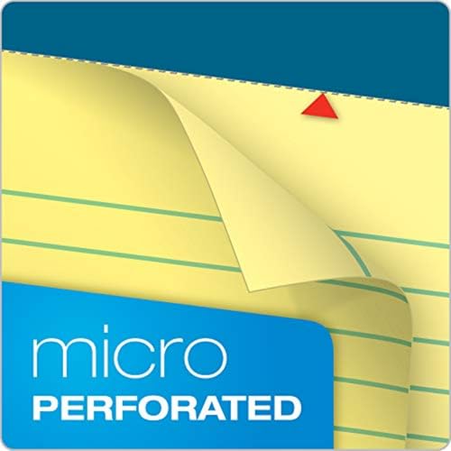 TOPS Docket Writing Pads, 8-1/2" x 14", Legal Rule, Canary Paper, 50 Sheets, 12 Pack (63580) - Image 3