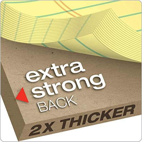 TOPS Docket Writing Pads, 8-1/2" x 14", Legal Rule, Canary Paper, 50 Sheets, 12 Pack (63580) - Image 4
