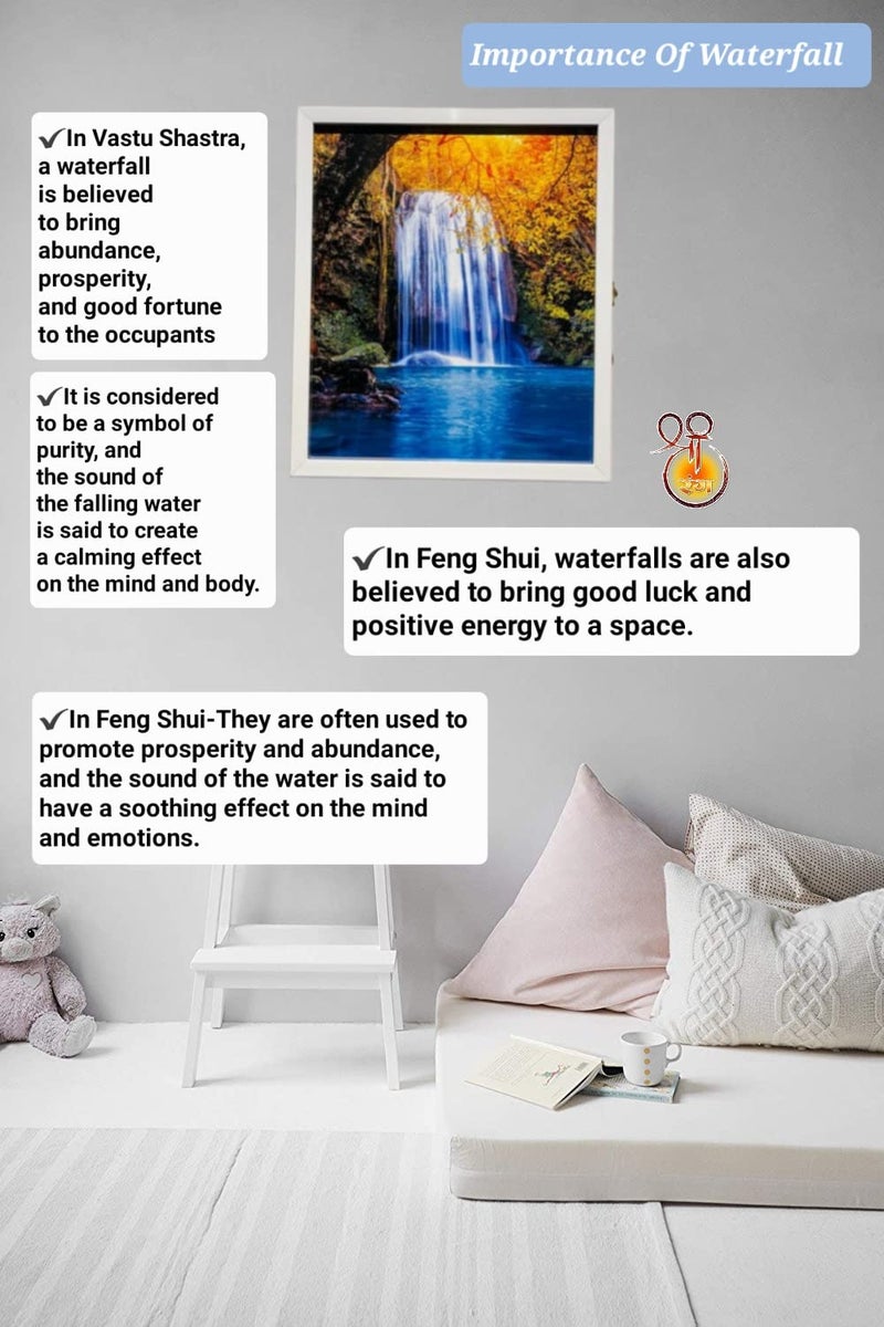 SHREERANG ENTERPRISE SHREERANG 13x11 I 16x15 Vertical Mcb Box Cover Decorative Frame Electric Board Cover Waterfall Vastu Mcb Box Door Switch Board Decorative Frame Mcb Decorative Covering Switch Board Cover Size1  - Image 2