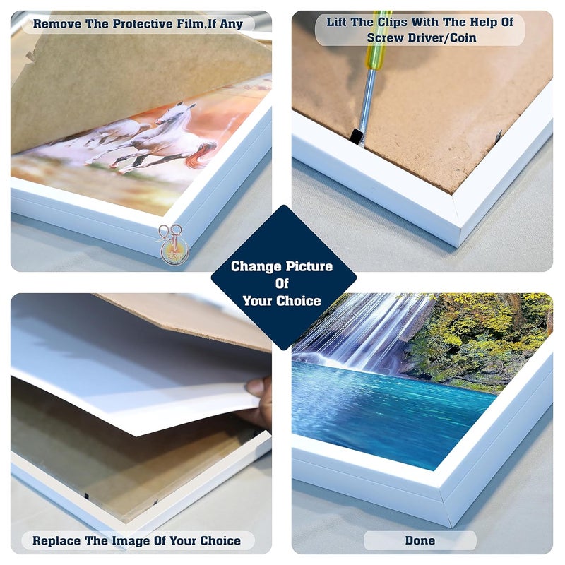 SHREERANG ENTERPRISE SHREERANG 13x11 I 16x15 Vertical Mcb Box Cover Decorative Frame Electric Board Cover Waterfall Vastu Mcb Box Door Switch Board Decorative Frame Mcb Decorative Covering Switch Board Cover Size1  - Image 3