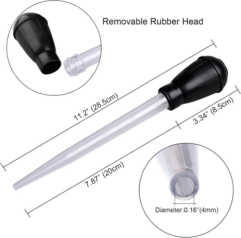 WEAVERBIRD Manual Fish Tank Water Changer Aquarium Dropper, 30ml Aquarium Clean Pipette Dropper, Fish Tank Cleaning Waste Remover, Aquarium Gravel Cleaning Straw, Black - Image 2