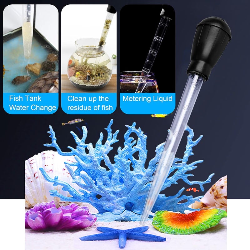 WEAVERBIRD Manual Fish Tank Water Changer Aquarium Dropper, 30ml Aquarium Clean Pipette Dropper, Fish Tank Cleaning Waste Remover, Aquarium Gravel Cleaning Straw, Black - Image 5