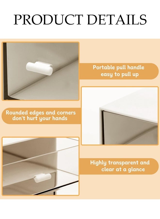 DUNISO Easy Select Tea Chest Box, 3 Compartments Tea Storage Box Holder, Tea Chest Container, Tea Storage Box for Cabinet, Countertop,Hold Tea Bags, Coffee Pods, Seasoning Packets,Sugar - Image 3