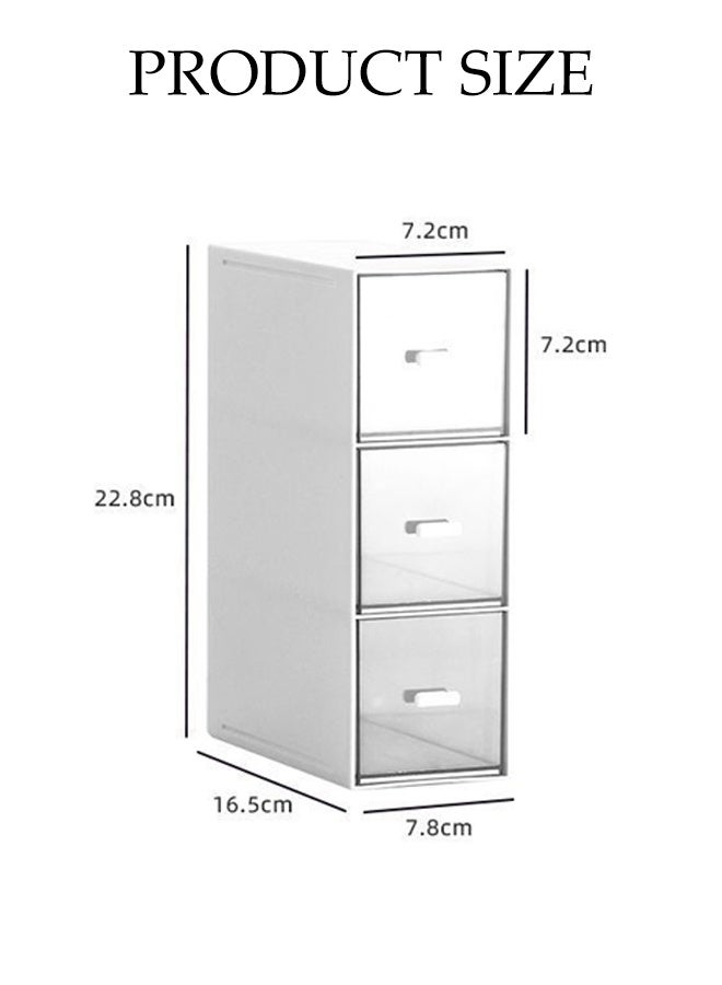 DUNISO Easy Select Tea Chest Box, 3 Compartments Tea Storage Box Holder, Tea Chest Container, Tea Storage Box for Cabinet, Countertop,Hold Tea Bags, Coffee Pods, Seasoning Packets,Sugar - Image 2